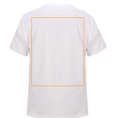 Sportage kids t-shirt white back with design area