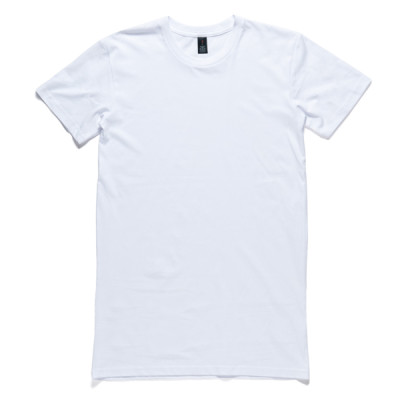 Ascolour mockup image of the tall tee showing the front side