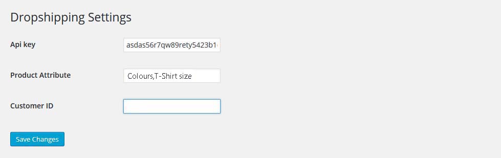 Plugin settings