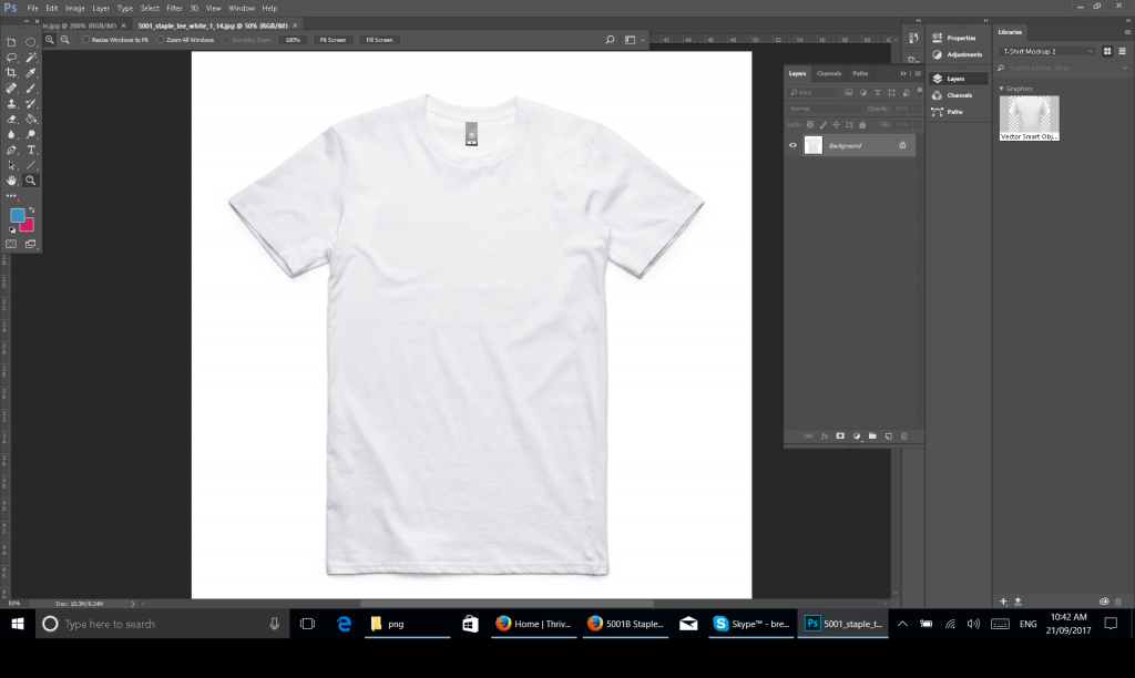 s-shot-01 Step 1 - open a base t-shirt image in photoshop