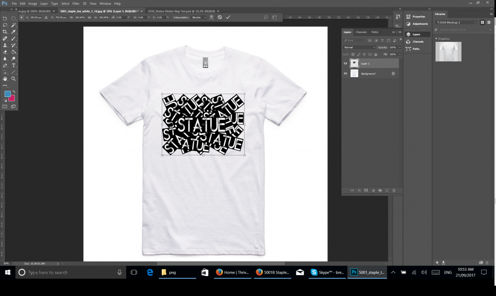 s-shot-04 Position you artwork on the t-shirt