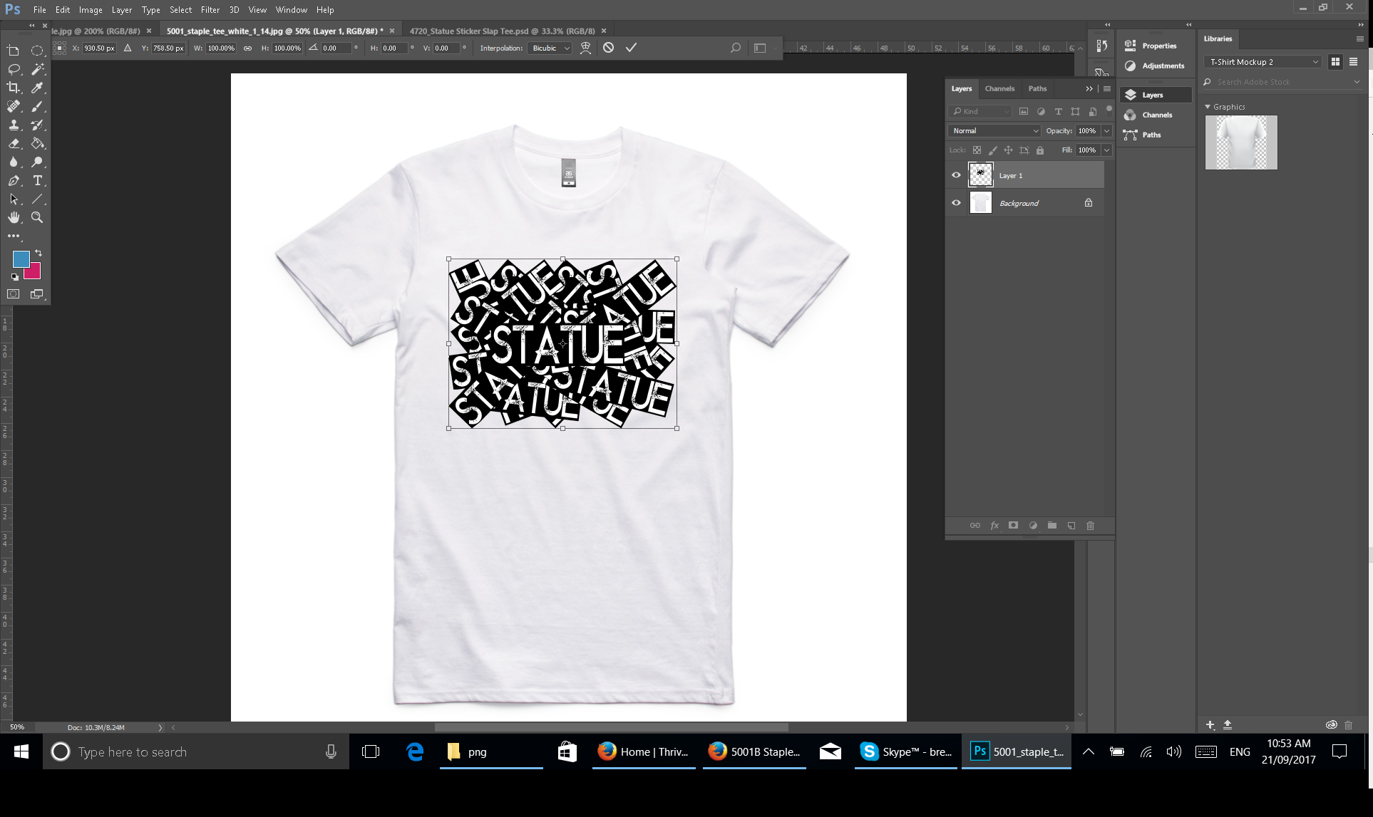 s-shot-04 Position you artwork on the t-shirt