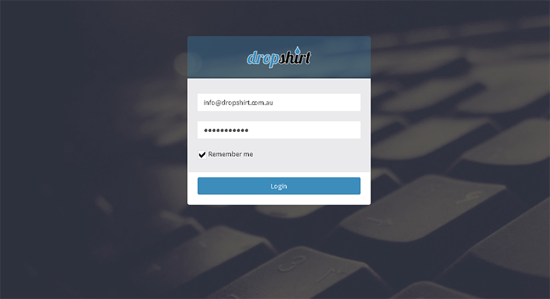 login-scrn dashboard login screen