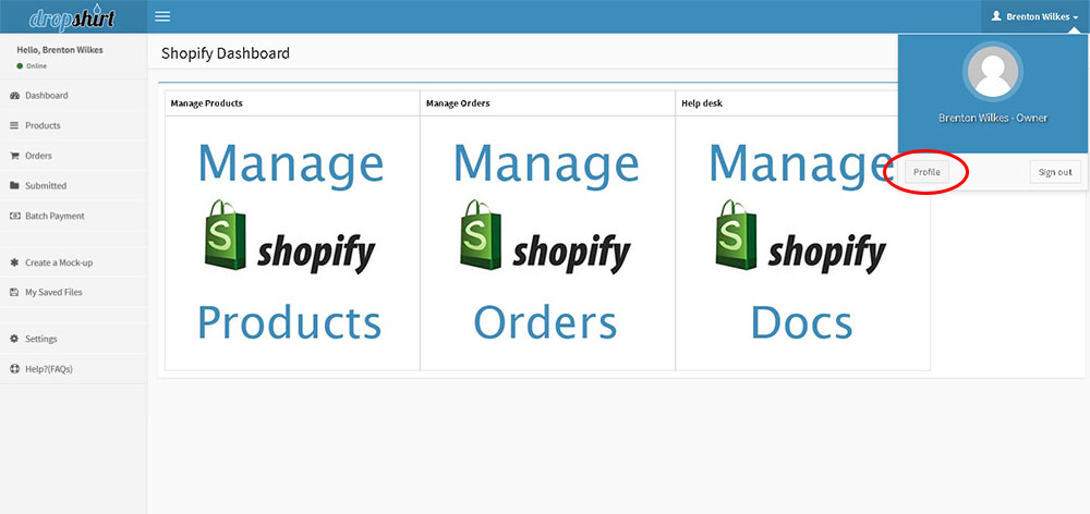 how-to-find-the-profile-page how to find the profile page in shopify